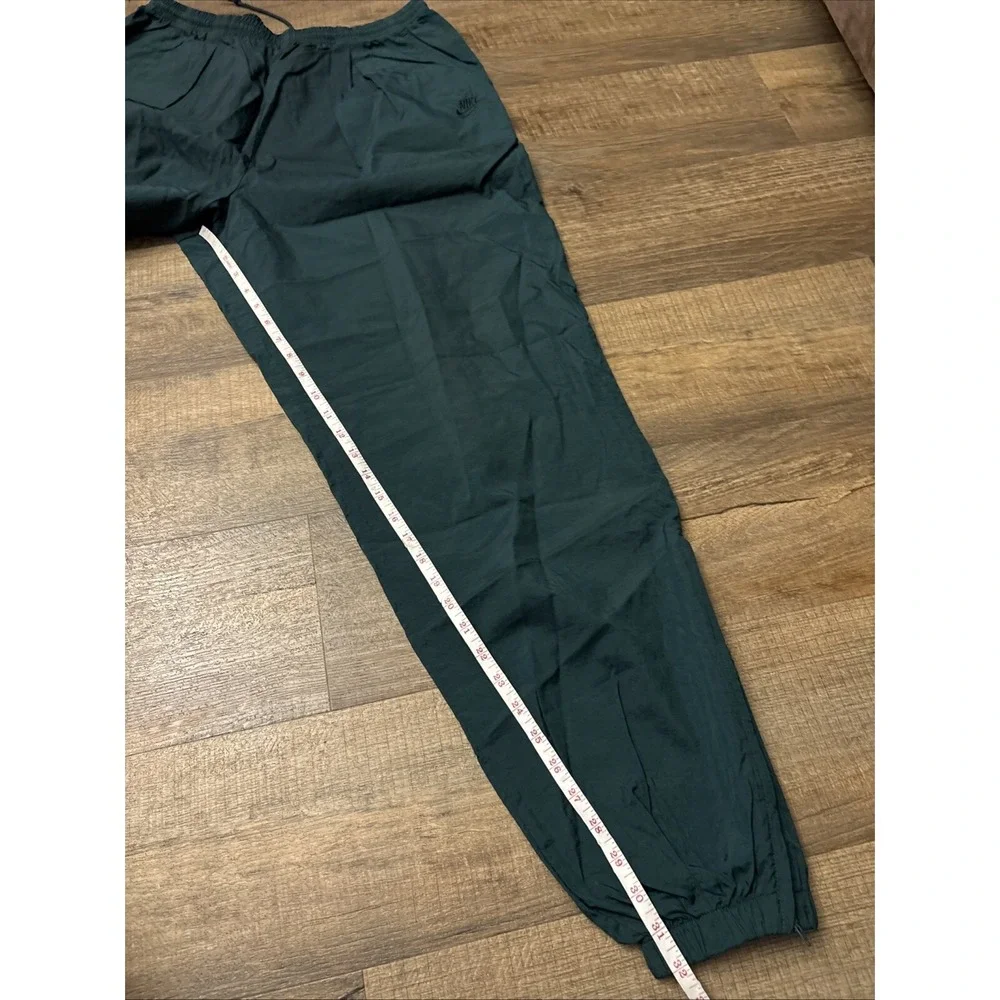Vtg Nike Mens XL Pants Track Jogging Windbreaker Running Jersey Nylon Green EUC